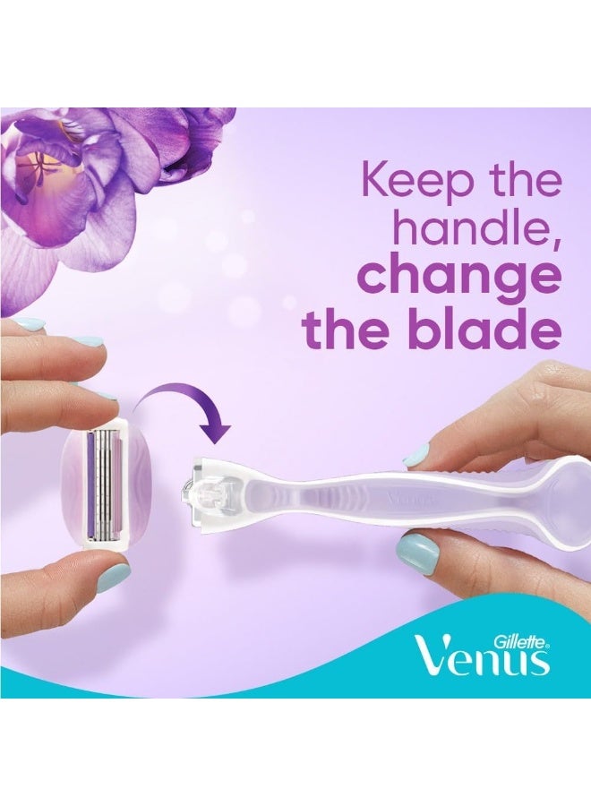 Gillette Venus Comfortglide Hair Removal Razor for Women with Avocado Oils & Freesia Scent 2 Pc - Image 4