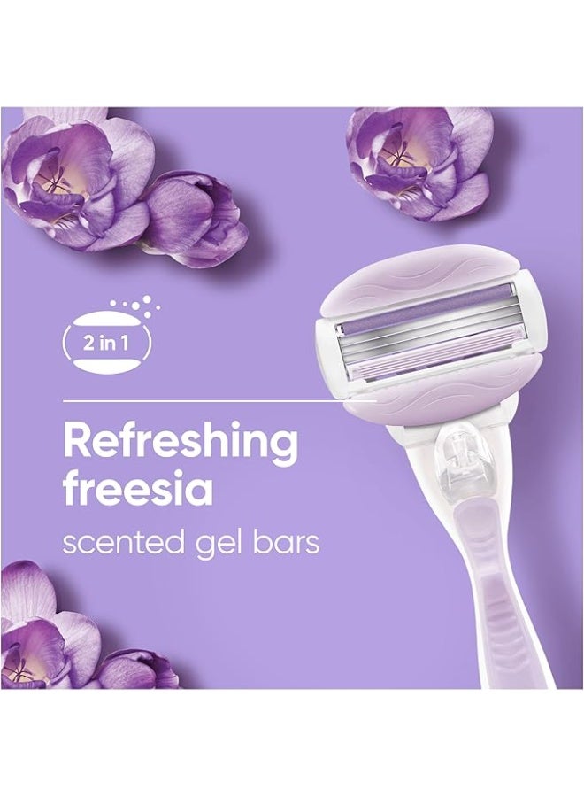 Gillette Venus Comfortglide Hair Removal Razor for Women with Avocado Oils & Freesia Scent 2 Pc - Image 5