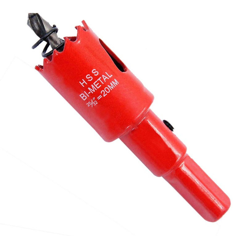 Laiwei 0.79 inch Hole Saw, bi-Metal Hole Cutter. for Drilling Wood,Aluminium Profiles,PVC, plasterboard,etc.Round Knife (13/16"(20mm)) - Image 1
