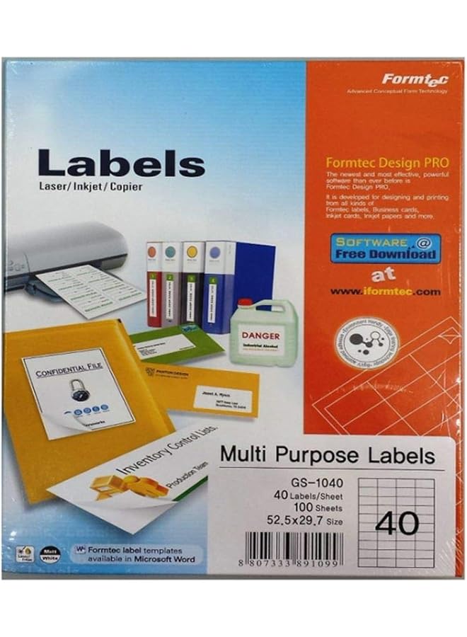 erorex Label 4000 52X29Mm Bx=100Sht - Image 1