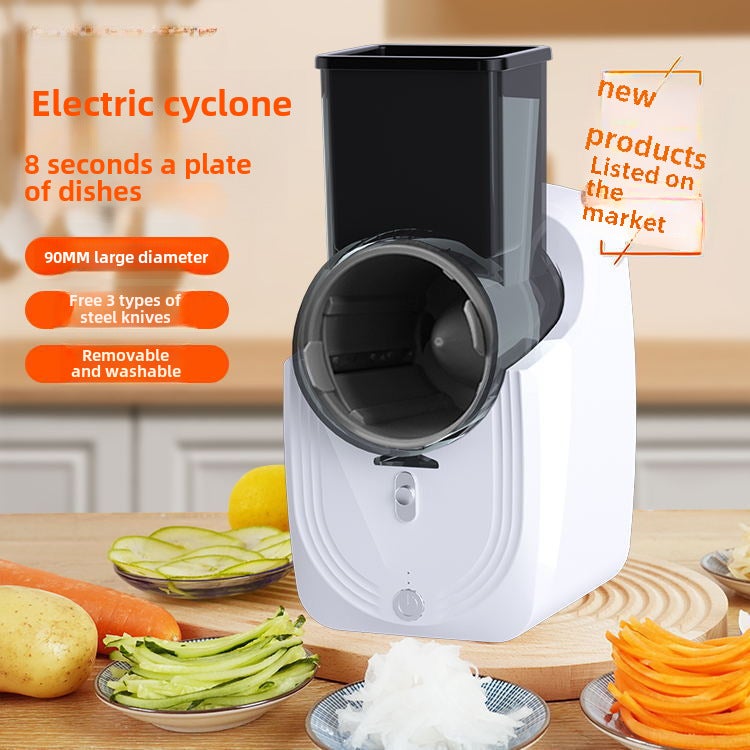 Factory Direct multi-function electric vegetable cutter multi-function household grater slice grater kitchen vegetable cutter artifact(USB battery Green) - Image 2