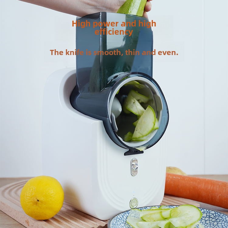 Factory Direct multi-function electric vegetable cutter multi-function household grater slice grater kitchen vegetable cutter artifact(USB battery Green) - Image 4