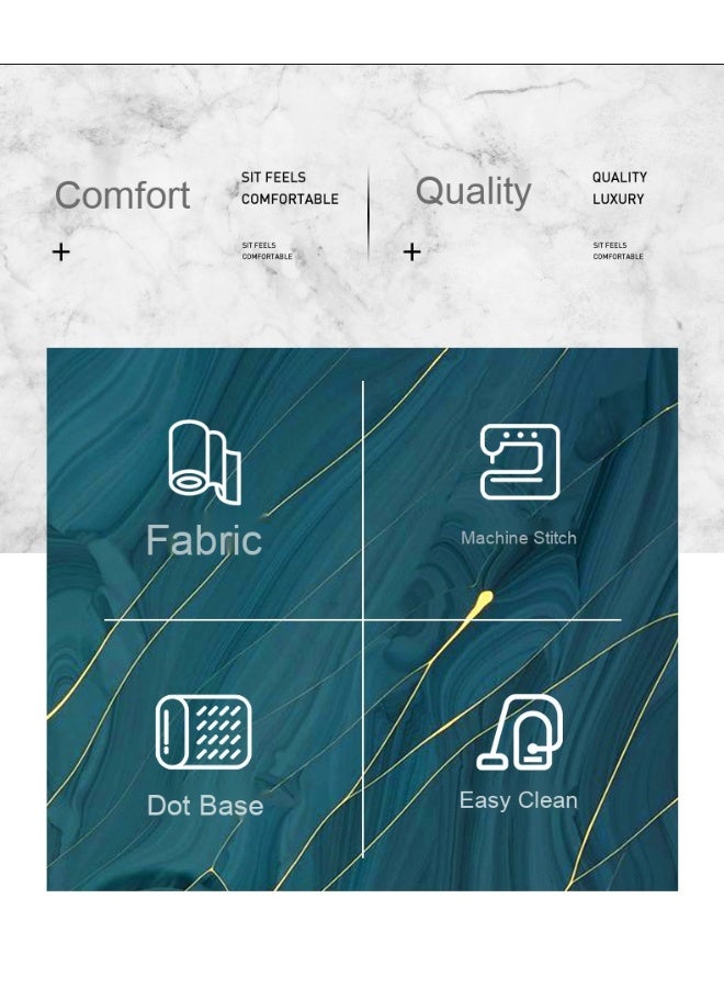 Anna 2-piece Set of Printed Oil-Absorbent, Non-Slip, Stain-Resistant Plush Floor Mats (40*60cm + 40*120cm) - Image 3