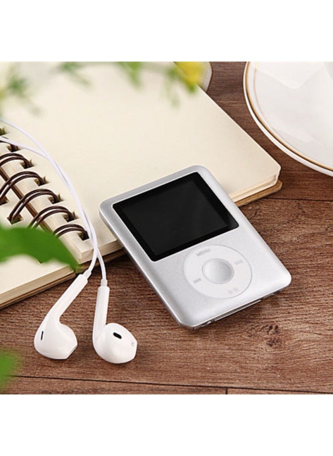 Generic Mp3 音乐播放器OTG超薄可爱迷你随身听有屏MP4 学生跑步运电子书-机身颜色:银色【插卡+外放】带蓝牙-内存容量:32G【送12件套】送双种OTG下载  - Image 1