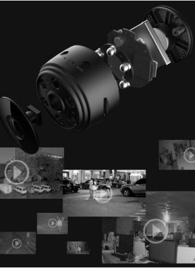 Generic - Mini WIFI Camera Outdoor Portable Metal Cameras Light Weight Night-Vision 1080P Loop Recording Cam with Holder - Image 1