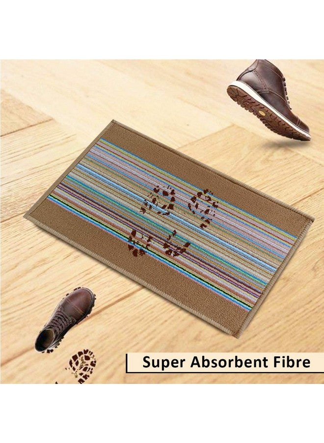 Status Contract Polypropylene Home/Living/Lobby/Bathroom/Office Entrance Door Floor Mat with Anti Slip Backing(15x23inch)-Pack of 1 Brown - Image 2