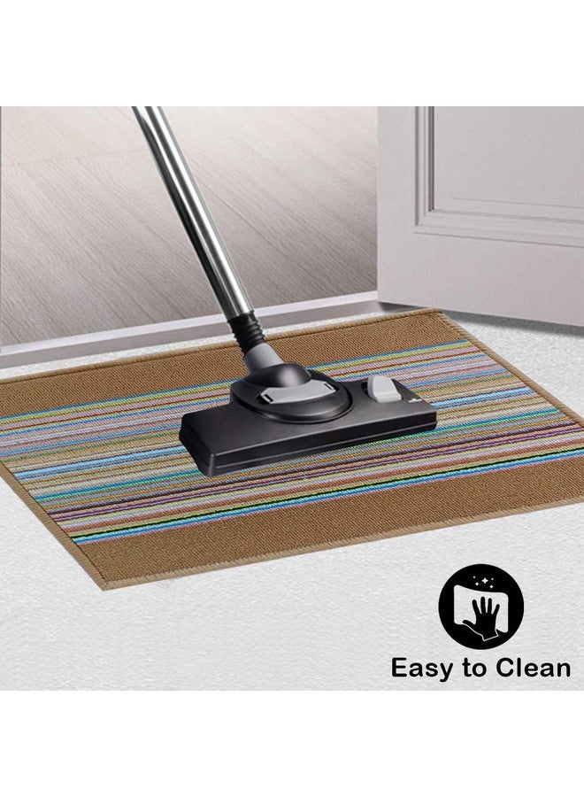 Status Contract Polypropylene Home/Living/Lobby/Bathroom/Office Entrance Door Floor Mat with Anti Slip Backing(15x23inch)-Pack of 1 Brown - Image 3