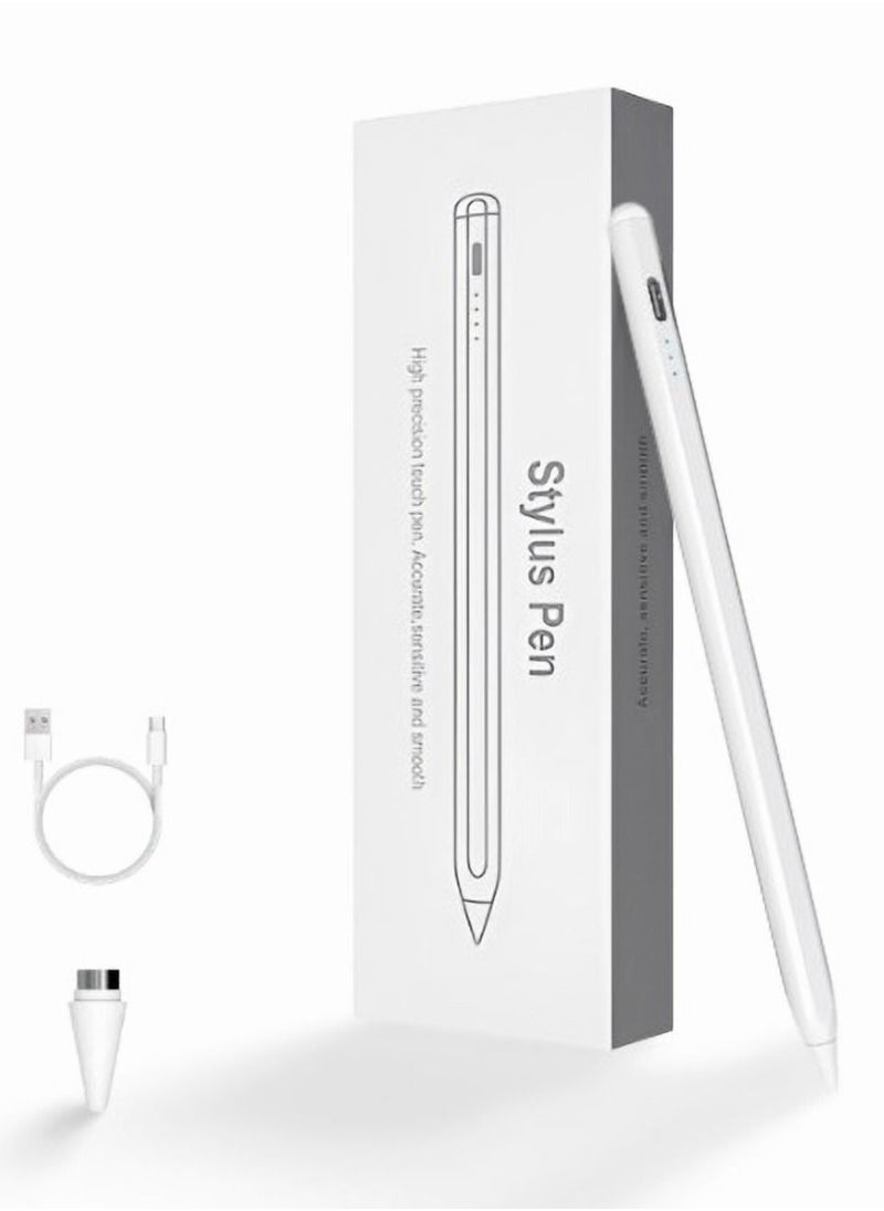 قلم Opulence Tilt Sensitivity Palm Rejection Stylus لجهاز Apple iPad (2018 وما بعده) الجيل 6/7/8/9/iPad Pro 11 / Pro 12.9 (3rd/4th/5th)/Air 3&4&5، قلم رسم رقمي دقيق للكتابة والرسم لجهاز iPad، أبيض. - pzsku/Z90CF10DD7B0475F0F7B8Z/45/_/1691414055/44da9252-c68c-4a77-91a4-0008dc7fbdd3