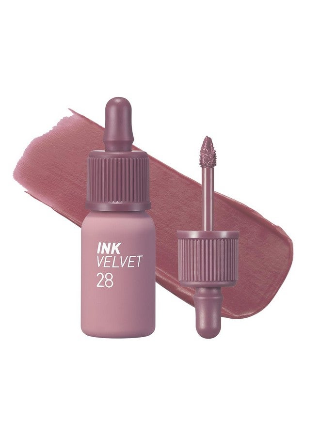 Peripera Ink the Velvet Lip Tint - High Pigment Color, Longwear, Weightless, Not Animal Tested, Gluten-Free, Paraben-Free (028 MAUVEFUL NUDE) - Image 1