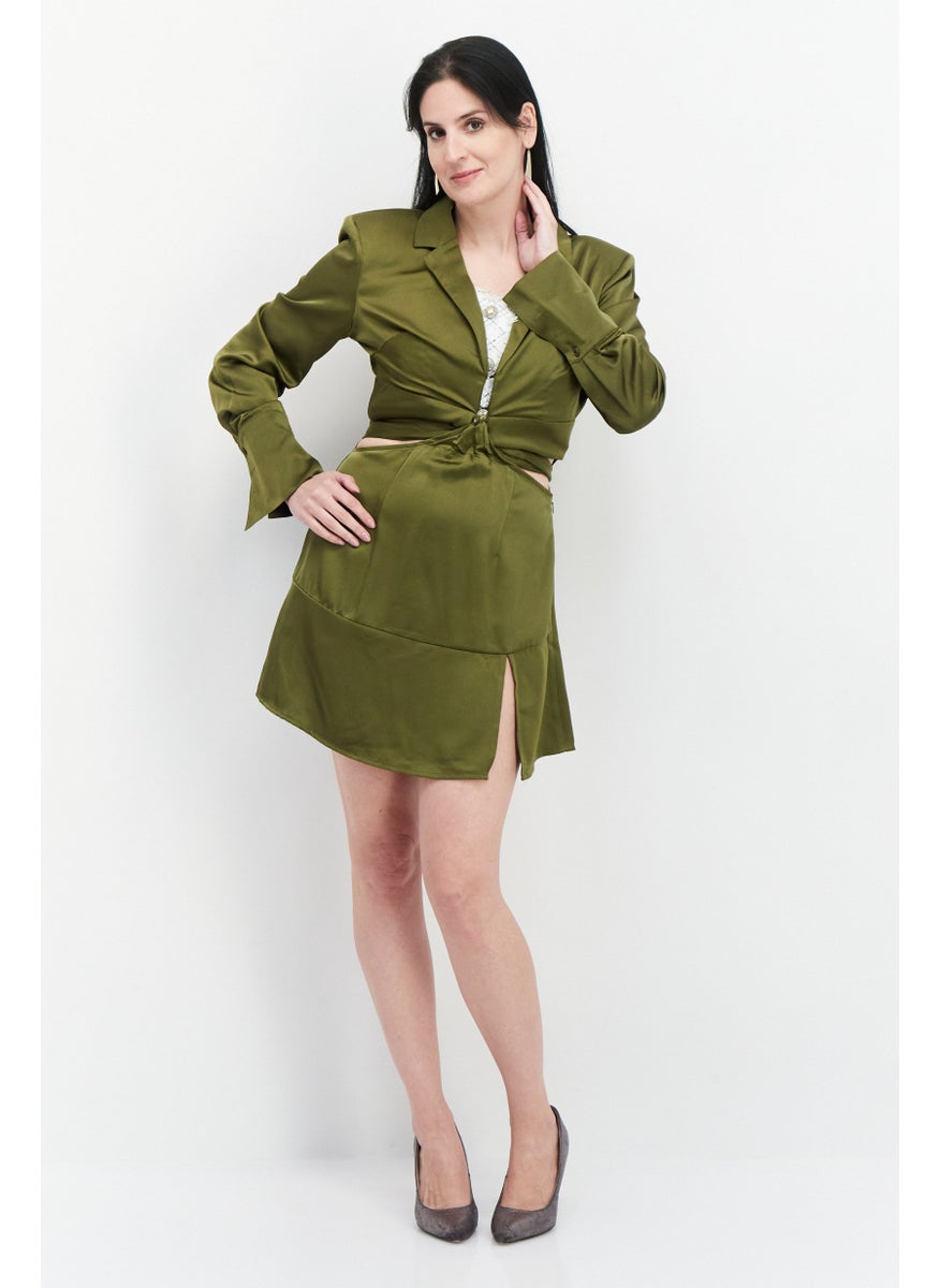 Women Plain Cut Out Mini Dress, Green - pzsku/Z90CF27B70426B239D677Z/45/_/1734271851/95b99bdf-eea8-4acf-a156-9a32d32d61cf