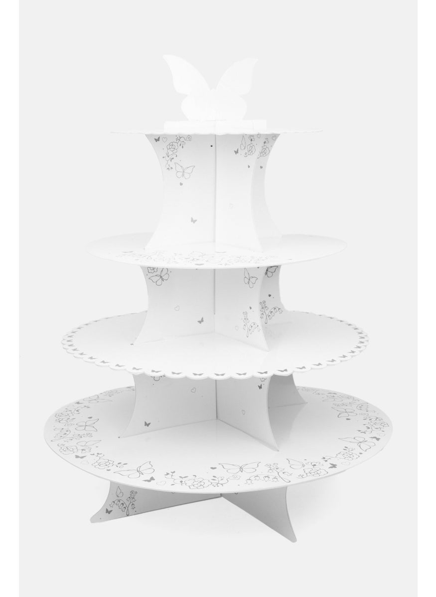 ibili 4 Layer Cupcake Support, White  - Image 1