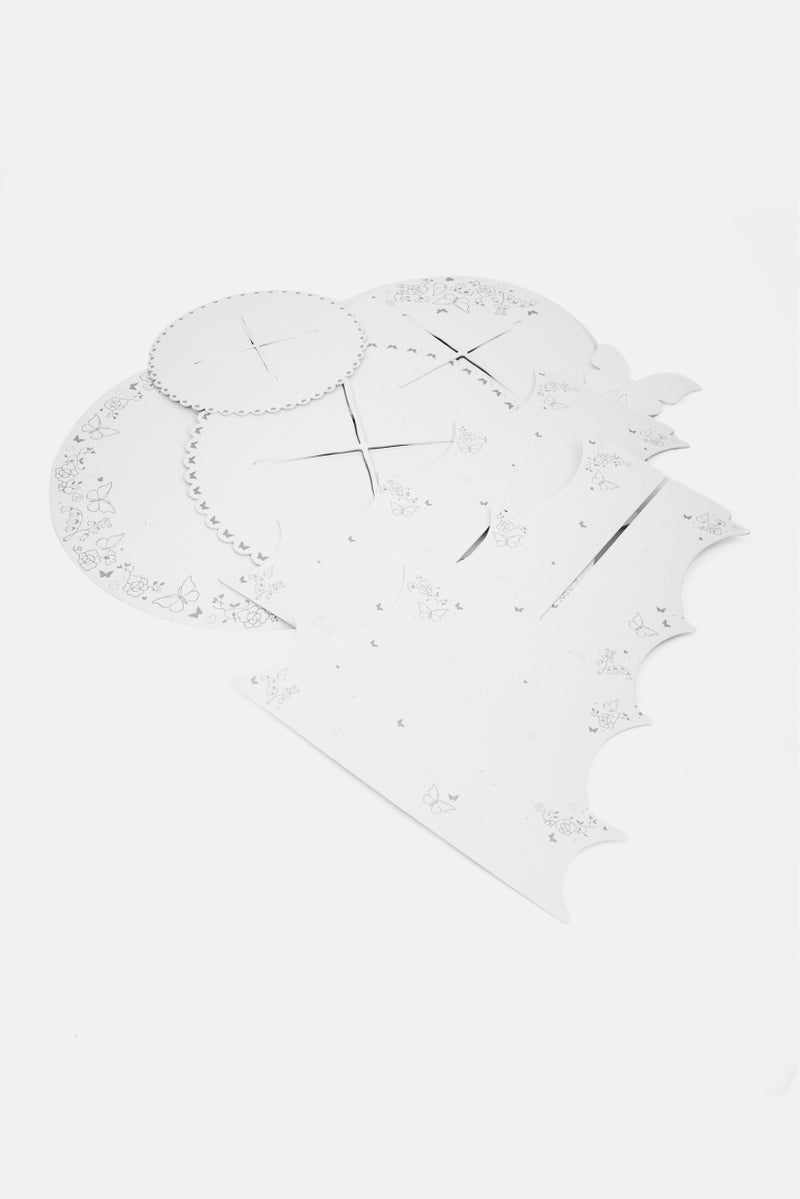 ibili دعم كعكة الكوب كيك 4 طبقات، أبيض - Image 4