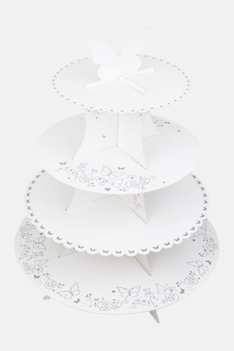 ibili دعم كعكة الكوب كيك 4 طبقات، أبيض - Image 2