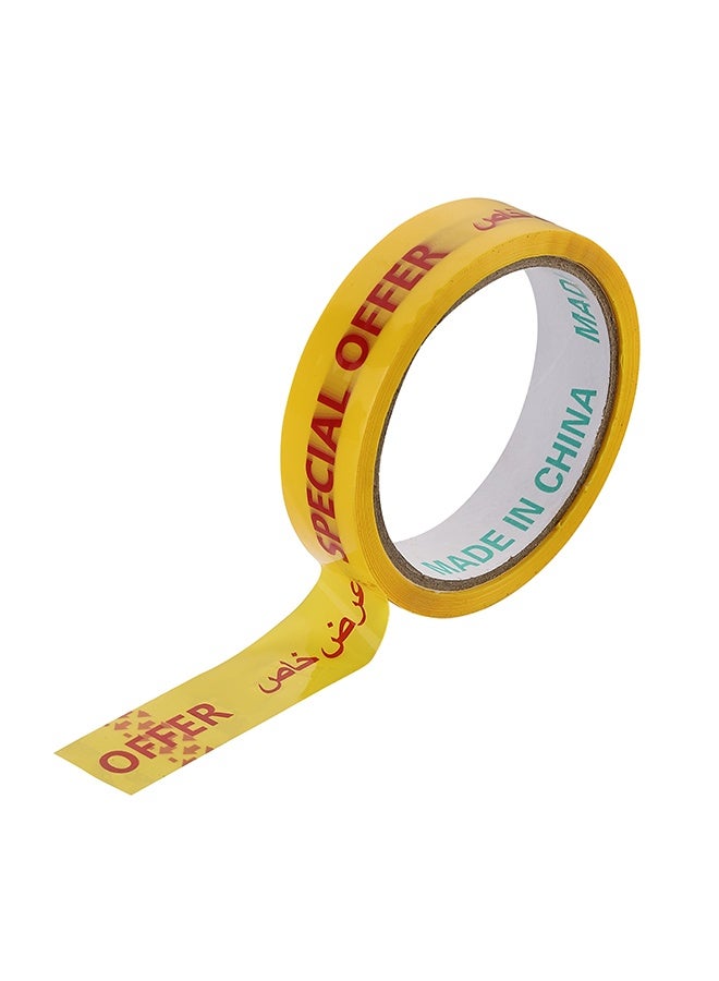 LAWAZIM Snail Special Offer Tape - 4 Piece 2.5cmx40m - Printed Adhesive Packaging Tape with Red Text in English & Arabic - Ideal for Retail Promotions, Carton Sealing, Multipacks, and Food Packaging - Image 4