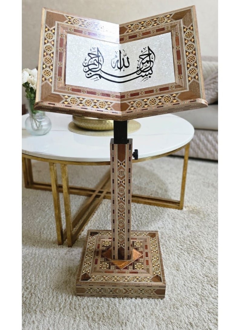 The holder of the Qur’an with the ancient Damascene mosaic - Image 1