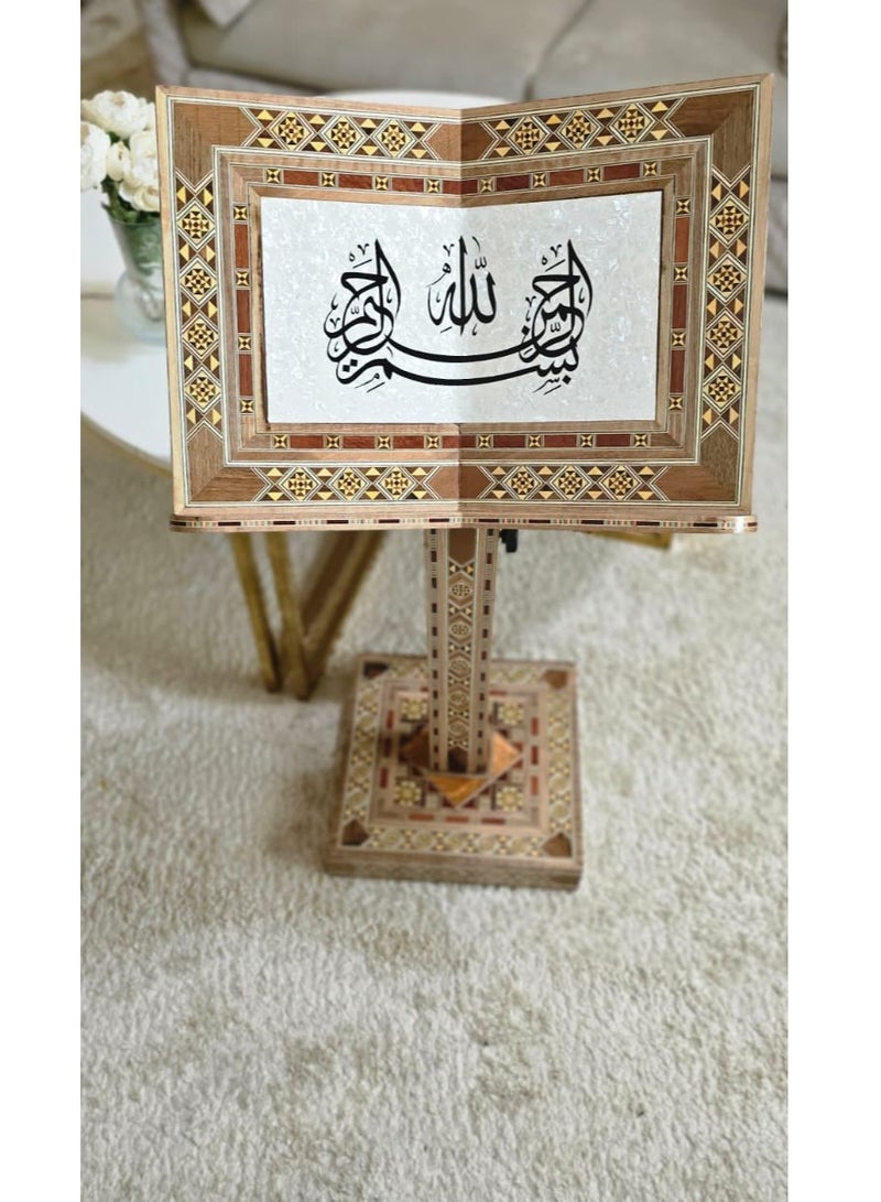 The holder of the Qur’an with the ancient Damascene mosaic - Image 2