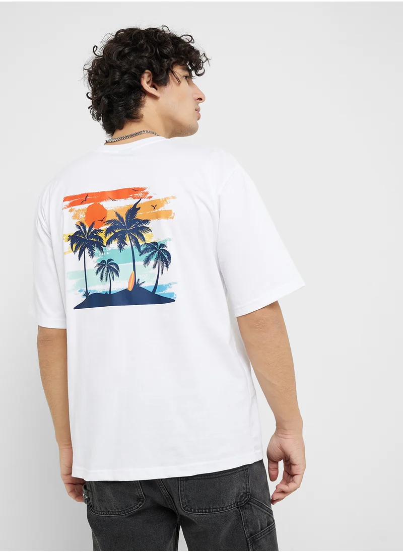 Seventy Five Printed Crew Neck T-Shirt