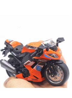 Y&D Motorcycle Toys, Small Gifts with Music Lights, Race Model Toys for Boys 3 4 5 6 7 8 Years Old (Orange)  - Image 4