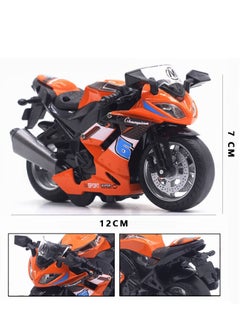 Y&D Motorcycle Toys, Small Gifts with Music Lights, Race Model Toys for Boys 3 4 5 6 7 8 Years Old (Orange)  - Image 5