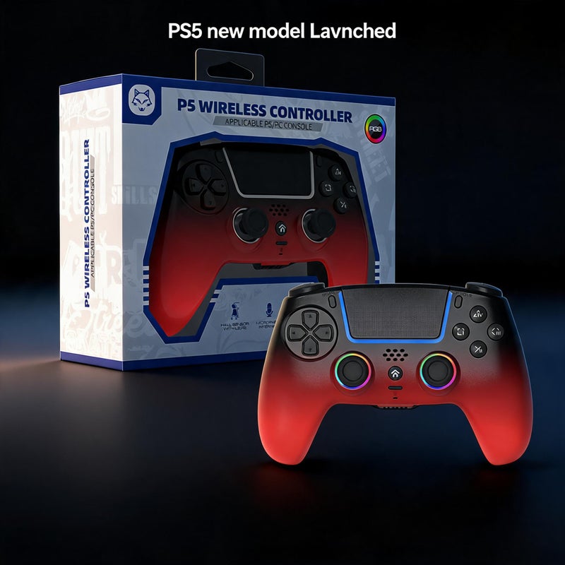 PS5 Wireless Game Controller with RGB Light, Dual Vibration and Hall Trigger - Image 1