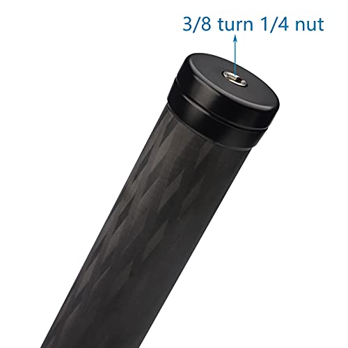Leftfoto Carbon Fiber Bar Extension Pole Handheld Stabilizer Stick Rod 360mm for Studio Outdoor Macro Shooting Stabilizer DSLR Camera - Image 4