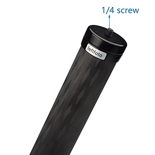 Leftfoto Carbon Fiber Bar Extension Pole Handheld Stabilizer Stick Rod 360mm for Studio Outdoor Macro Shooting Stabilizer DSLR Camera - Image 5