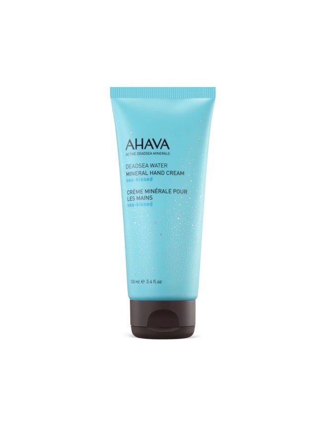AHAVA كريم يد معدني من مياه البحر الأحمر، معطر بالبحر - مرطب يدين لليدين الجافة والمتشققة، خفيف وسريع الامتصاص، غني بمزيج معادن البحر الأحمر أوسموتير، هازل الساحرة وألانطوين، 3.4 أونصة سائلة - Image 1