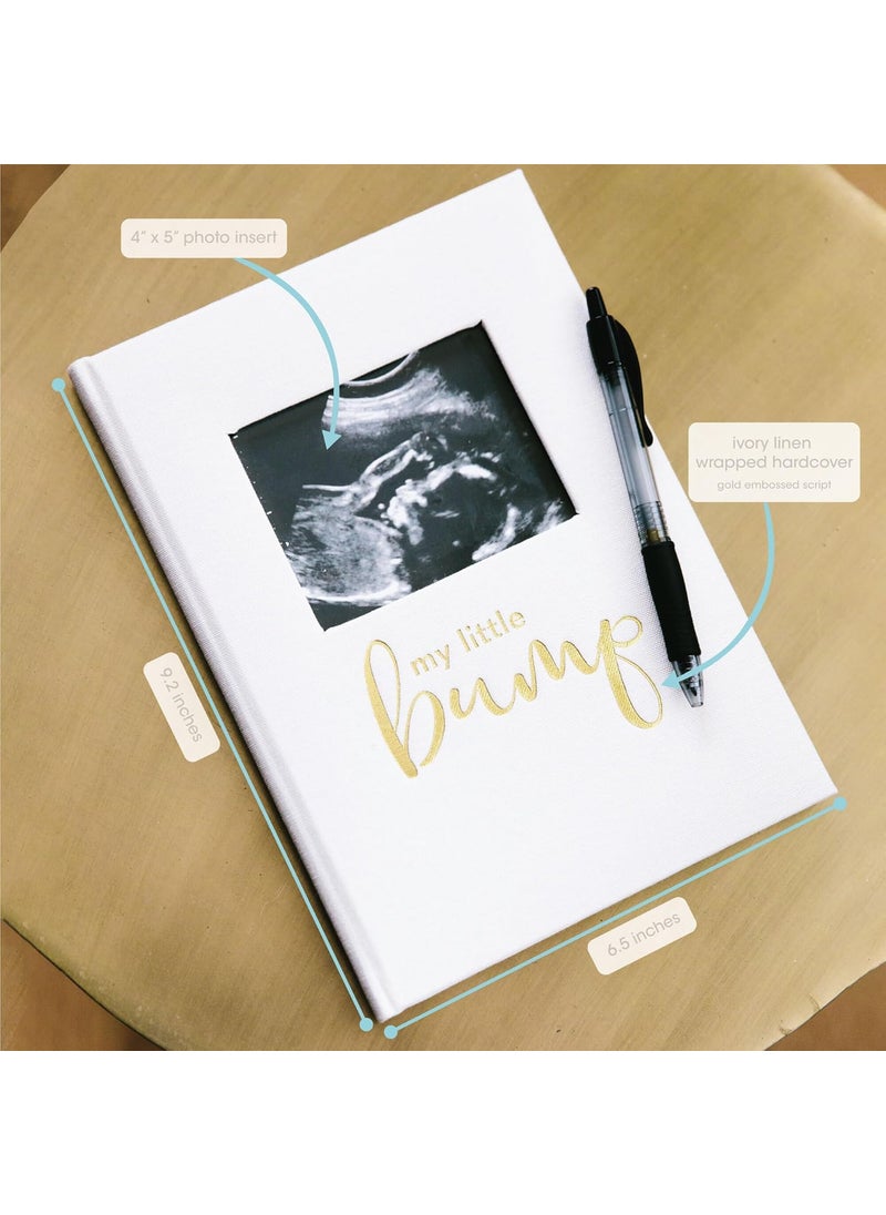 pearhead Pearhead Pregnancy Journal Guided Pregnancy Keepsake Prompted Journal GenderNeutral Baby Accessory for New and Expecting Moms Ivory 65x92x06 Inch Pack of 1  - Image 3
