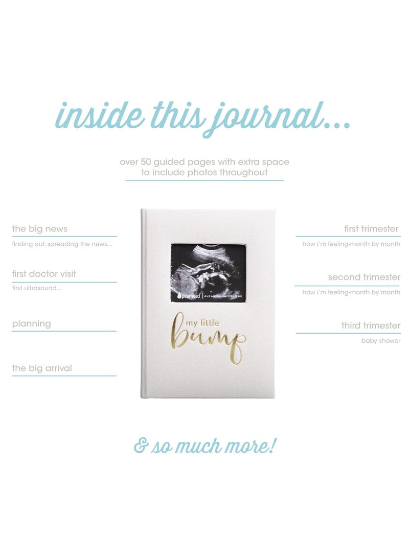 pearhead Pearhead Pregnancy Journal Guided Pregnancy Keepsake Prompted Journal GenderNeutral Baby Accessory for New and Expecting Moms Ivory 65x92x06 Inch Pack of 1  - Image 2