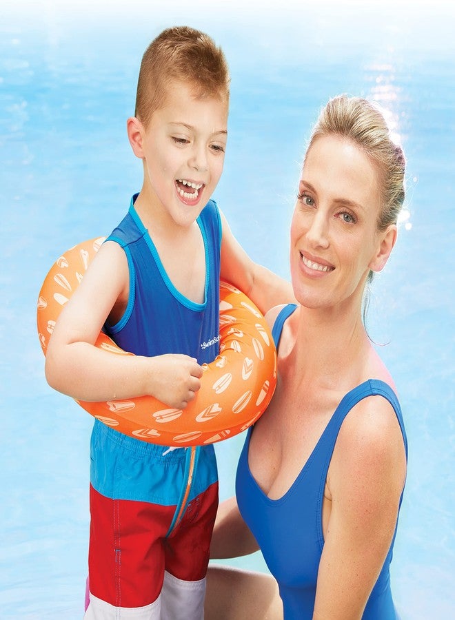 SwimSchool Deluxe Swim Trainer – Heavy Duty Toddler Swim Vest Floatie – Comfortable Sweater-Fit Design with Adjustable Safety Seat – Berry/Blue - Image 5