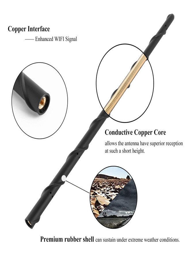 KSaAuto 16 Inch Antenna for Jeep Wrangler Accessories JK JL Unlimited Sahara Rubicon Sport Willys 4xe Gladiator JT Mojave 2007-2026, Jeep OEM Antenna Replacement for FM AM Car Radio Reception - Image 5