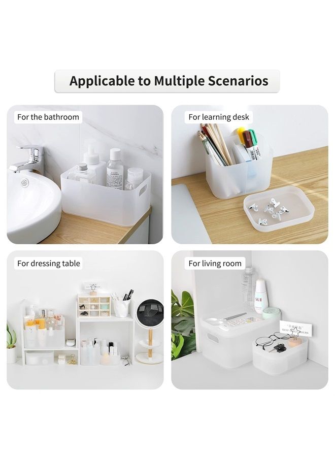 OCHEAL Makeup Organizer Case set of 6,Stackable Clear Makeup Organizer Holder, Multi-size Makeup Case Vanity Storage Holder Set for Makeup, Jewelry, toiletries,Makeup Artist Must Have - Image 5