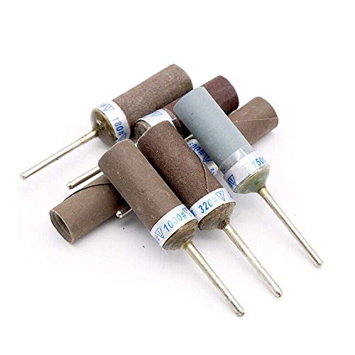 Unifizz 10 Pcs Sanding Drums Sleeves Sandpaper Bar Sander Accessories Rotary Kit Polishing Burr Stick Roller Sanding Tool 800 Grits - Image 4