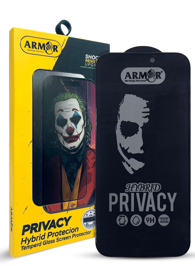ARMOR Privacy Screen Protector for Apple iPhone 14 6.1-inch Black - Image 1