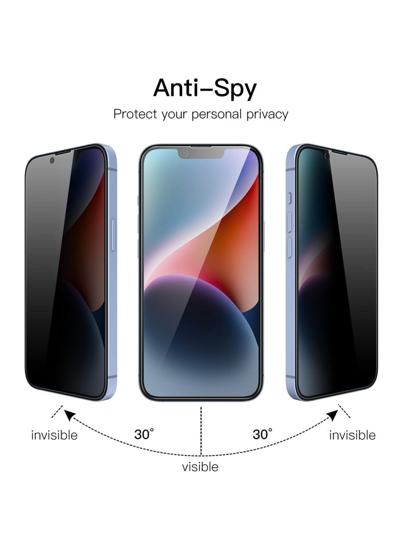 ARMOR Privacy Screen Protector for Apple iPhone 14 6.1-inch Black - Image 3