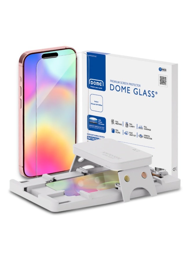 Whitestone Dome Glass iPhone 16 Pro Max Tempered Glass Screen Protector - Image 1