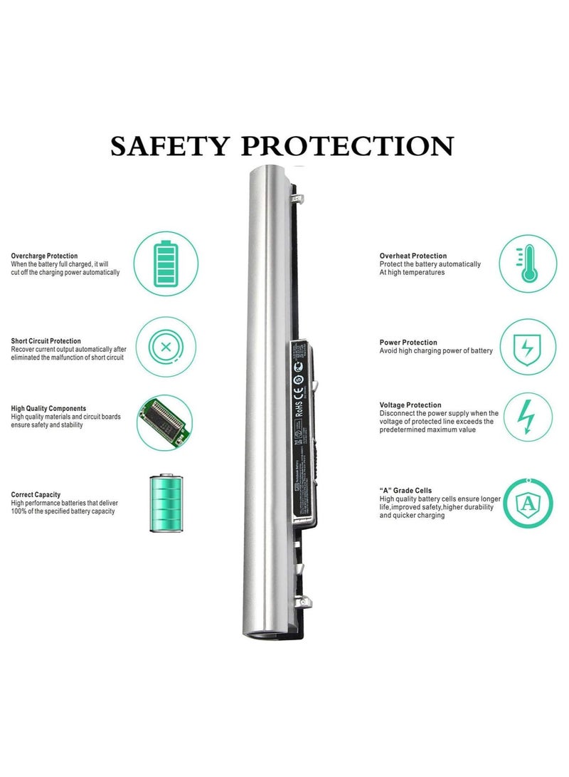 ماكس باور بطارية كمبيوتر محمول من HP LA04 لأجهزة الكمبيوتر المحمول HP Pavilion 14 15 15-F272WM 15-F233WM 15-f271WN 15-F211WM 15-F010DX 248 G1 752237-001 728460-001 HSTNN-UB5M LA03DF عالية الأداء - Image 5