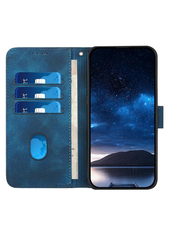 S-TOP Case For Samsung Galaxy S25 Ultra 5G YX0080 Grid Butterfly Embossed Pattern Flip Leather Phone Case with Lanyard - Image 4