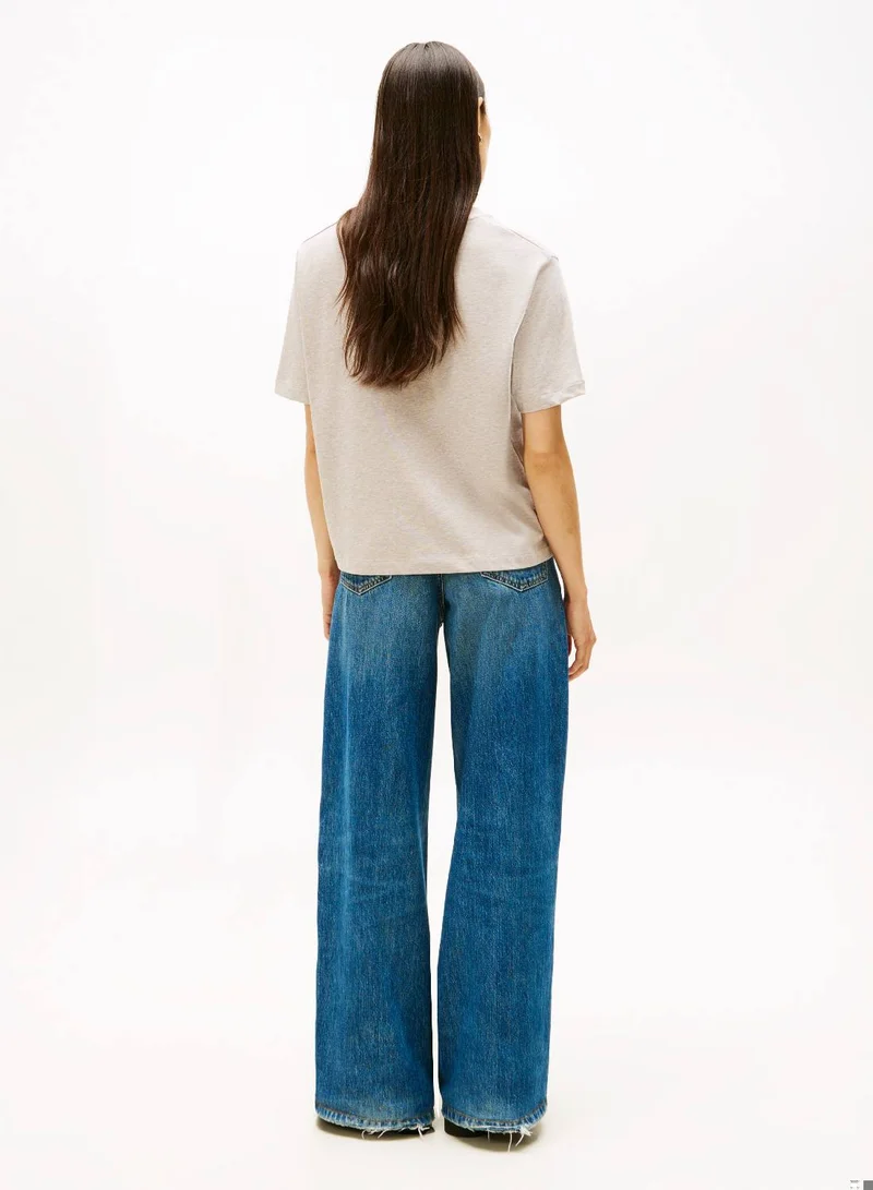 TOMMY HILFIGER TH Crest Embroidery Relaxed T-Shirt