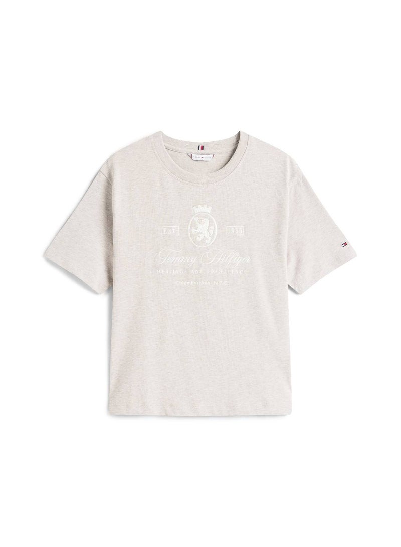 TOMMY HILFIGER TH Crest Embroidery Relaxed T-Shirt - Image 4