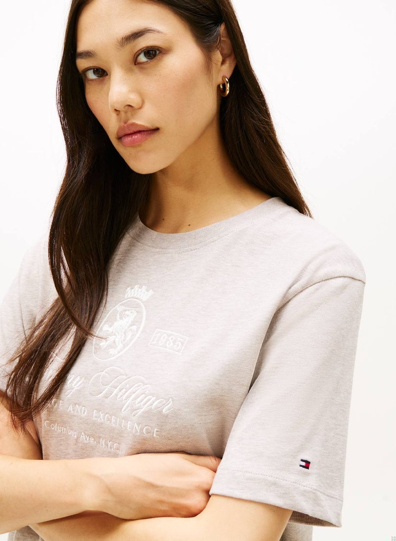 TOMMY HILFIGER TH Crest Embroidery Relaxed T-Shirt - Image 5