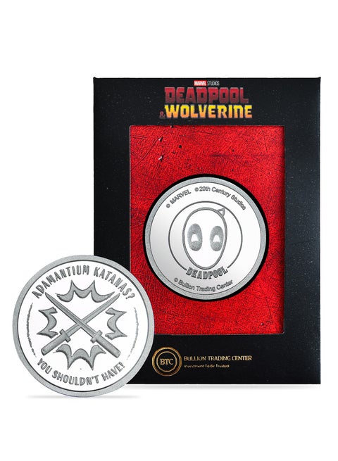 BTC 50g Marvel Silver Coin - Deadpool