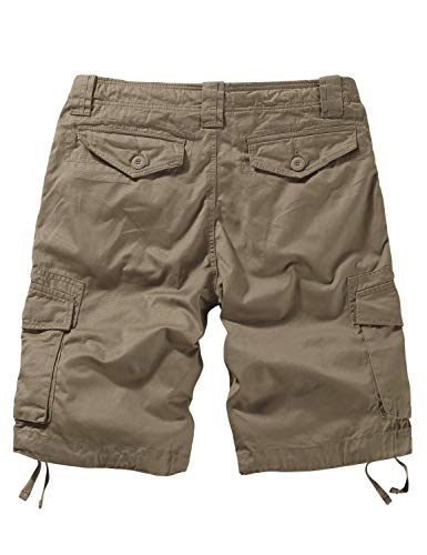Match Men's Twill Comfort Cargo Short Without Belt #S3612 (Label Size 4XL/40 (US 38), Light Khaki) - Image 2