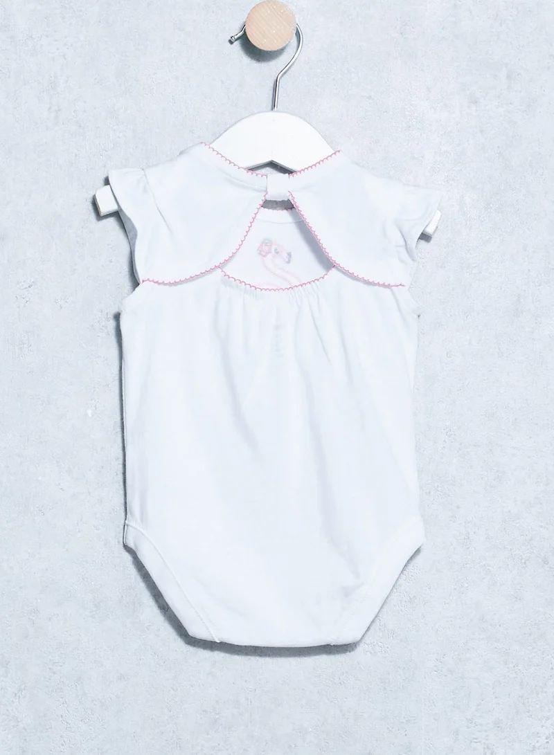 GYMBOREE Infant Flamingo Print Romper