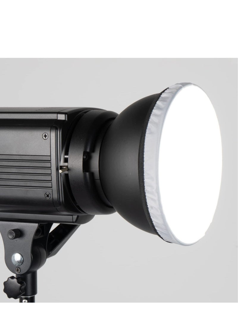 Diffuser Lamp Sock Soft Diffuser Lamp Cover, , 4Pcs White Lampshade Reflector Lamp Sock,7 Inches/ 18 cm Standard Cloth Diffuser Light Sock for Strobe Flash LED Video Light