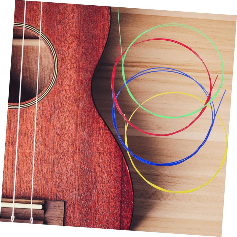 Abaodam 4pcs Colorful Ukulele Strings Nylon Instrument Accessory for Easy Installation and Replacement for Beginners and Experienced Players Enhance Your Musical Experience - Image 5