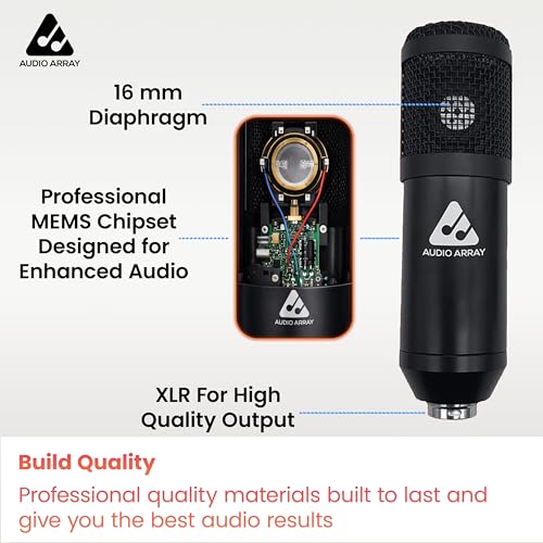 Audio Array Singing Bundle | Condenser Mic with Boom Arm & Sound Card V8 | Voice Effects, Reverb, Bluetooth | Ideal for Podcasting, Karaoke, Live Streaming, YouTube & Singing - GB-03 - Image 4