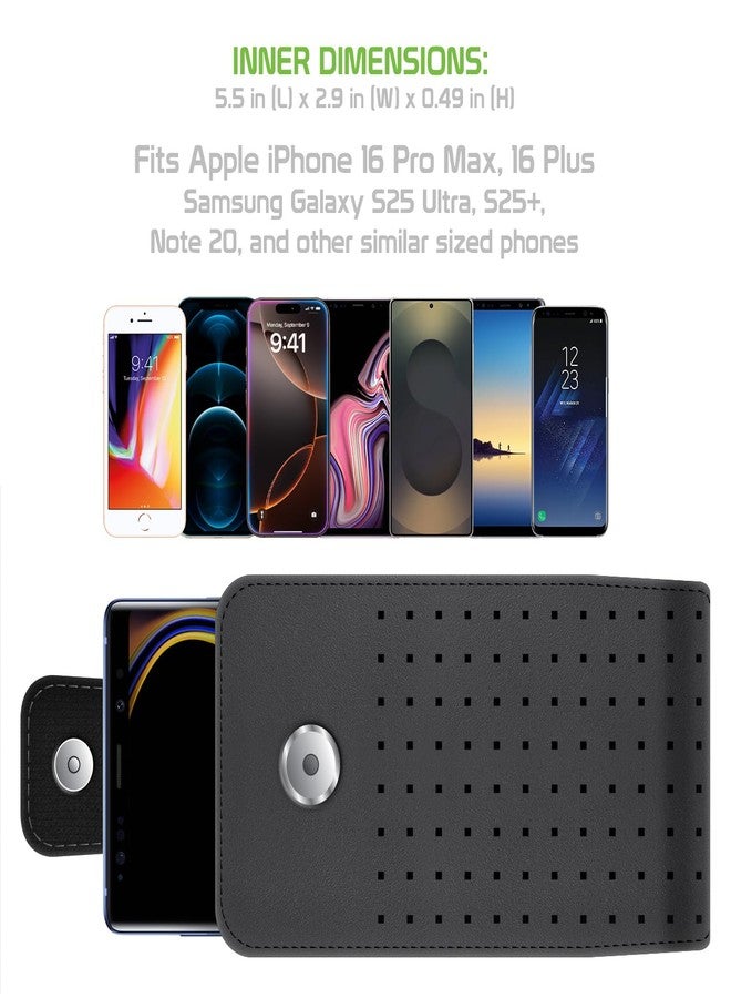سيليت جراب هاتف من الجلد الفاخر من سيليت تيرامو مزود بمشبك حزام؛ متوافق مع آيفون 16 برو ماكس، وجالاكسي إس 25 ألترا، والهواتف ذات الأحجام المماثلة؛ مشبك دوار 360 درجة، جراب من الجلد الفاخر بإغلاق مغناطيسي. - Image 4