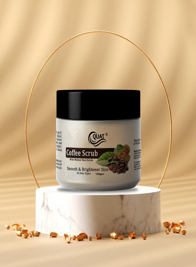 Quat Pure Coffee Scrub Revitalizing Skin Whitening Face Scrub for Glowing Skin,Oily,Dry Skin for both Women&Men (100gm) - Image 3