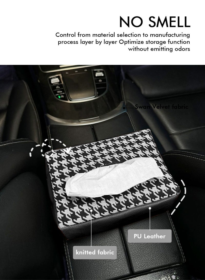 HomarKet Car Tissue Holder Leather –Tissue Box Holder for Car | Leather Tissue Box Cover | Hanging Tissue Box Holder - Image 2